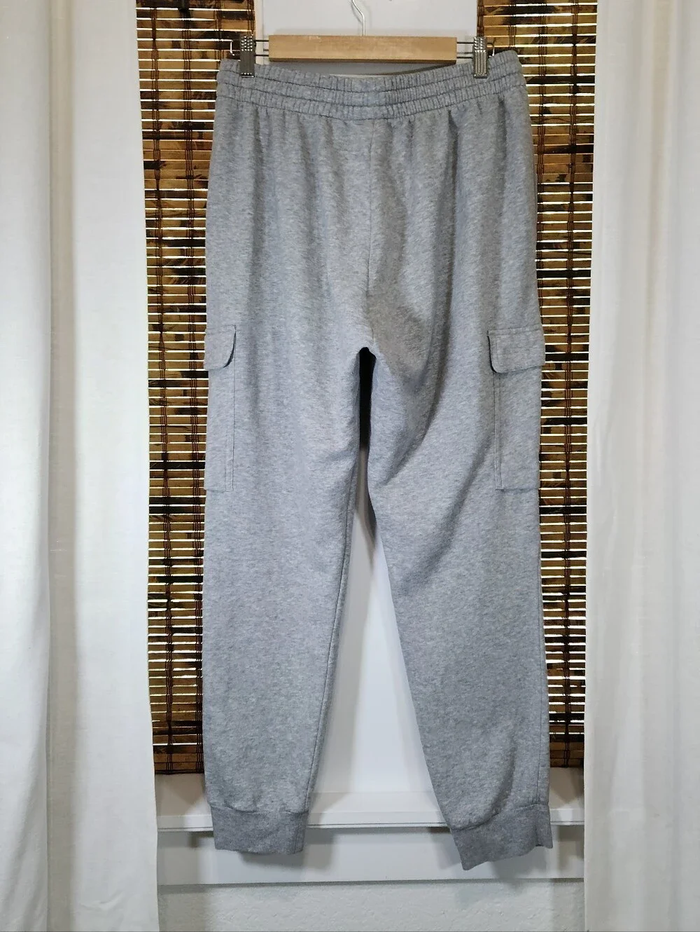 Level Up Your Loungewear: Adidas Fleece Cargo Joggers 🔥 Size Large